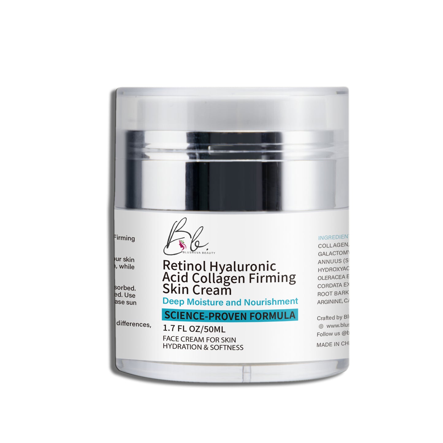 Retinol Hyaluronic Acid Collagen Firming Skin Cream – Anti-Aging, Deep Hydration, and Skin Tightening – 50ml