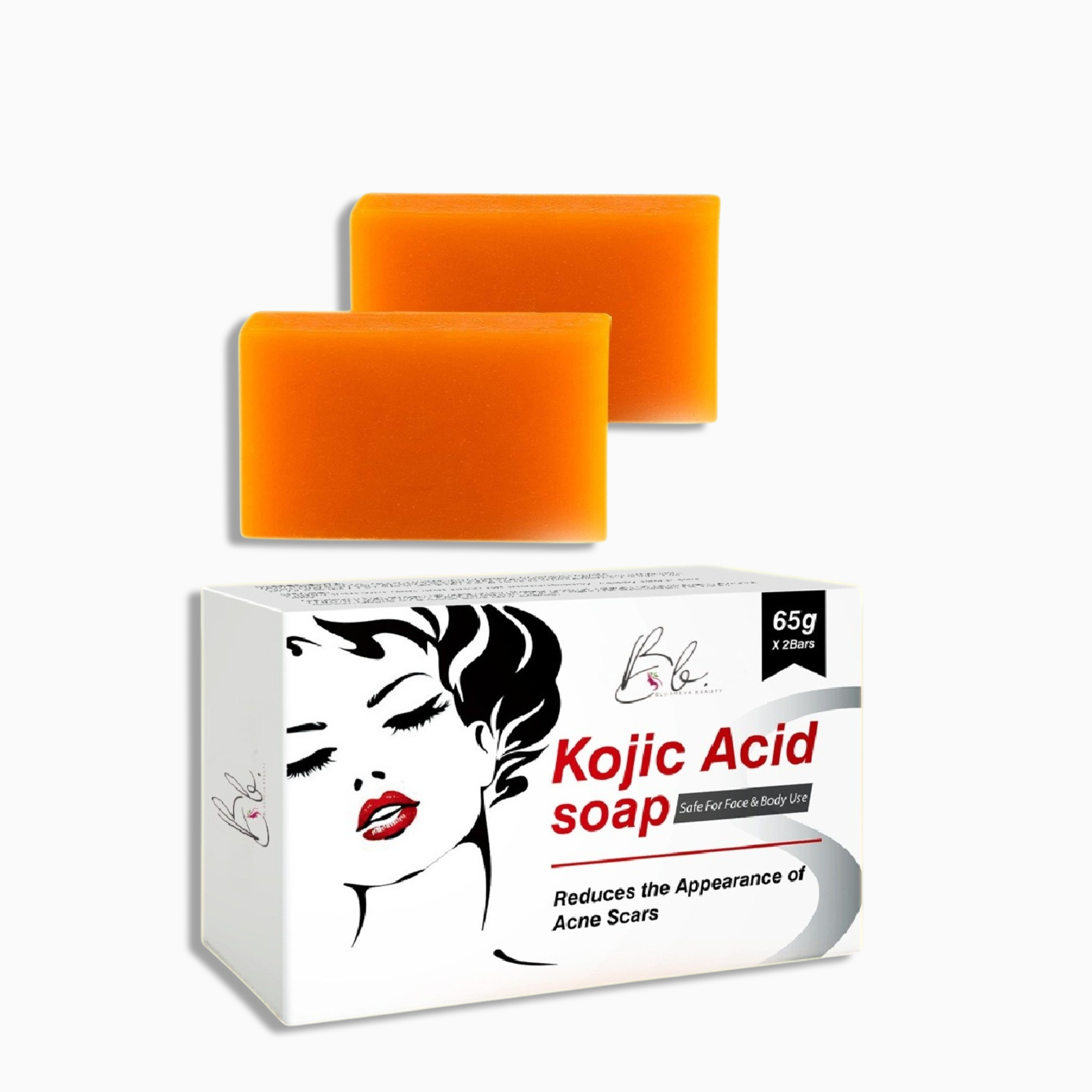Kojic Acid Brightening Soap – 2 Pack | Dark Spot &amp; Skin Tone Correcting | Blusheva Beauty
