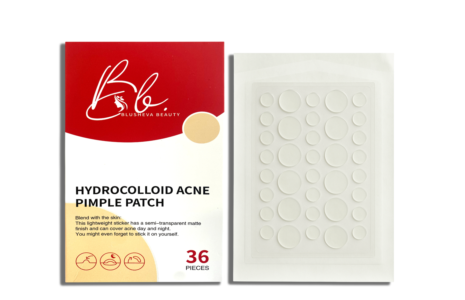 Hydrocolloid Pimple Patches – Fast-Acting Acne Dots | Blusheva Beauty