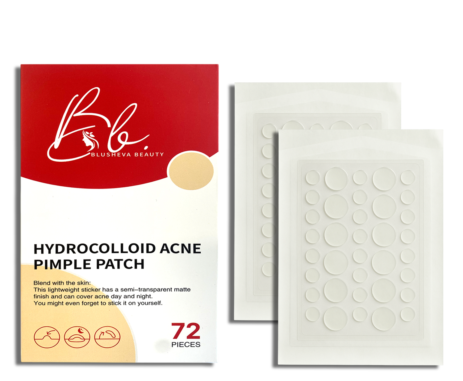 Hydrocolloid Pimple Patches – Fast-Acting Acne Dots | Blusheva Beauty